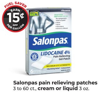 Salonpas pain relieving patches