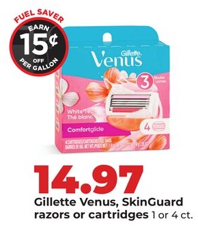 Gillette Venus, SkinGuard razors or cartridges