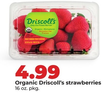 Organic Driscoll's strawberries