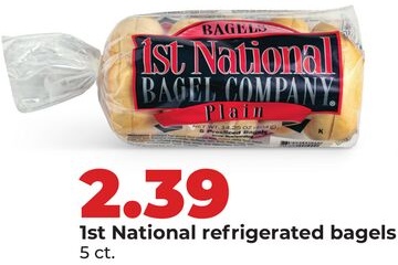 1st National refrigerated bagels