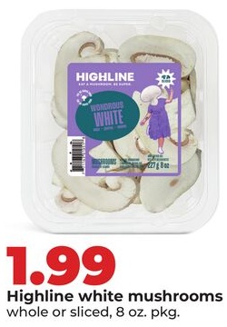 Highline white mushrooms