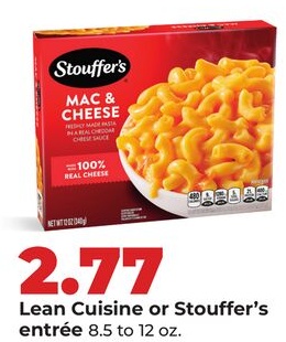 Lean Cuisine or Stouffer's entrée