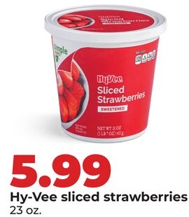 Hy-Vee sliced strawberries