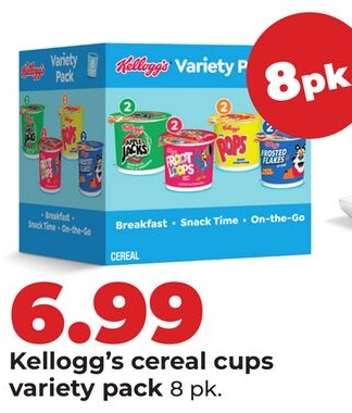 Kellogg's cereal cups pack