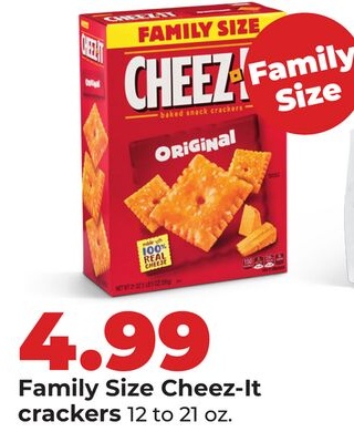 Family Size Cheez-It crackers