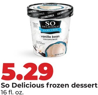 So Delicious frozen dessert