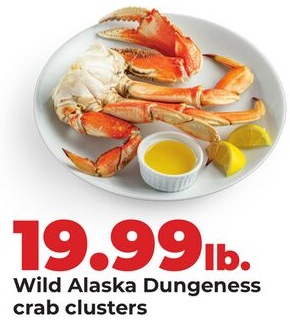 Wild Alaska Dungeness crab clusters
