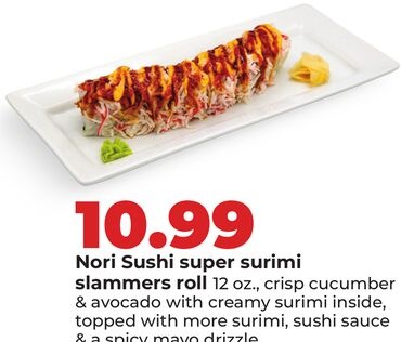Nori Sushi super surimi slammers roll