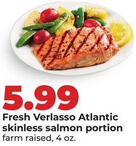 Fresh Verlasso Atlantic skinless salmon portion