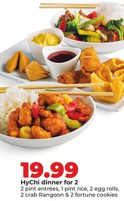 HyChi dinner for 2