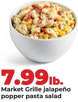 Market Grille jalapeño popper pasta salad