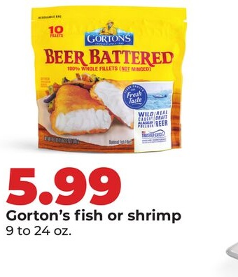 Gorton's fish or shrimp