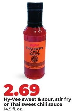 Hy-Vee sweet & sour, stir fry or Thai sweet chili sauce