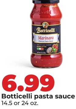 Botticelli pasta sauce
