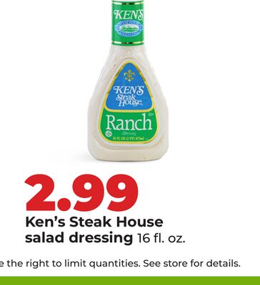 Ken's Steak House salad dressing