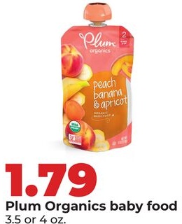 Plum Organics baby food