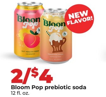Bloom Pop prebiotic soda