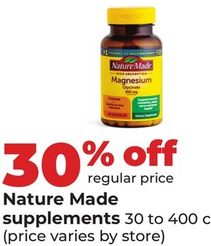 Nature Made supplements