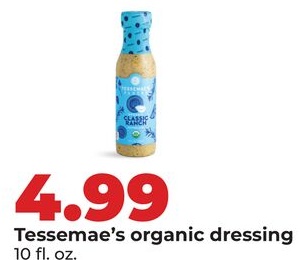 Tessemae's organic dressing