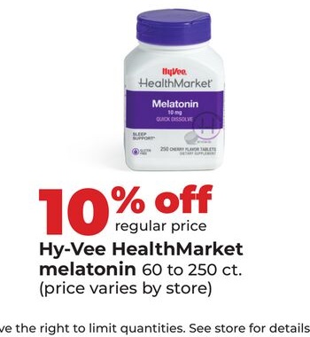 Hy-Vee HealthMarket melatonin