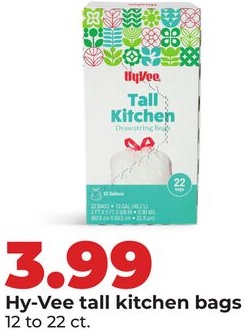 Hy-Vee tall kitchen bags