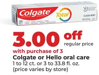 Colgate or Hello oral care