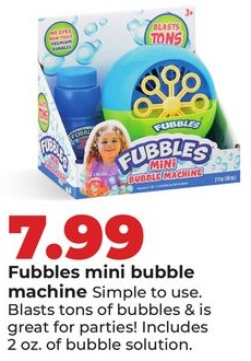Fubbles mini bubble machine