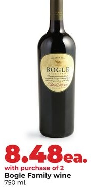 Bogle Family wine