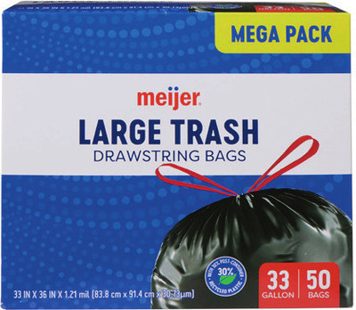 Meijer Kitchen Bags 90 ct./13 gallon and Trash Bags 50 ct./33 gallon