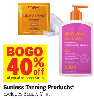 Sunless Tanning Products*