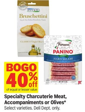 Specialty Charcuterie Meat, Accompaniments or Olives*