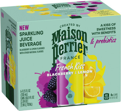 Bonsai Sparkling Water 8 pk./12 oz. cans or Maison Perrier French Kiss Sparkling Water 6 pk./11.15 oz. cans.