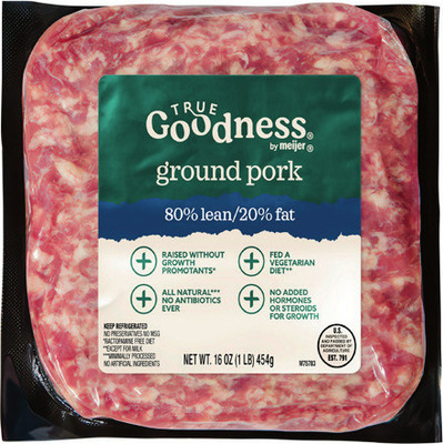 True Goodness Pork Chops or Ground Pork 16 oz. or Back Ribs, Tenderloins, Filets or Pork Butts*