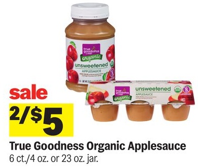 True Goodness Organic Applesauce