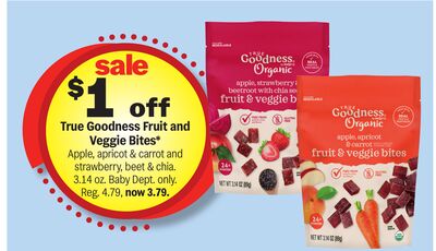True Goodness Fruit and Veggie Bites*