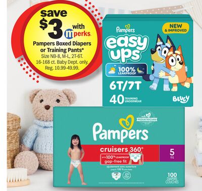 Pampers Boxed Diapers or Training Pants*