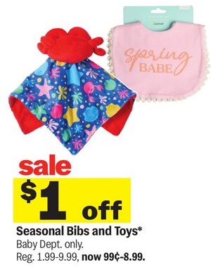 Seasonal Bibs and Toys*