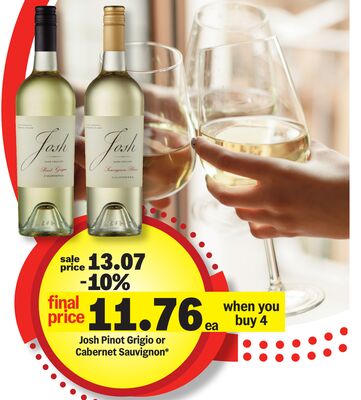 Josh Pinot Grigio or Cabernet Sauvignon