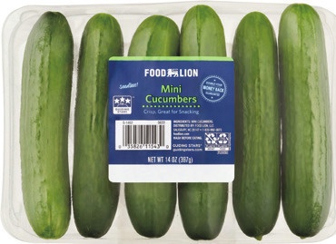FOOD LION MINI CUCUMBERS
