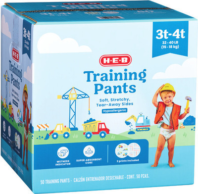 H-E-B Boys 3T - 4T Training Pants