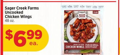 Sager Creek Farms Uncooked Chicken Wings