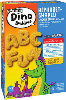 Yummy Dino Buddies Breaded Chicken