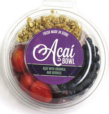 Fresh Made Acai Bowl with Granola & Berries