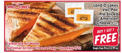Land O Lakes Vac-Pac Sliced American American Cheese