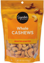 Signature Select Cashews Whole Roasted & Salted or Mixed Nuts Deluxe