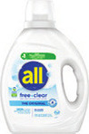 All Free Clear Laundry Detergent 73 oz. Liquid or 39 ct. Pacs, Persil Laundry Detergent 84 oz. Liquid or 42 ct. Pacs or Snuggle Fabric Softener 117.9-123.1 oz.