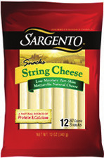 Sargento String or Stick Cheese 9-oz. 12 or Sharables 6 oz.