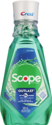 ANY Crest 3D White 2.4 oz, Stain Eraser 3.8 oz, Pro-Health 3.5-4.3 oz, Plus 5.4 oz, 3in1 4.6 oz paste, Oral-B Charcoal, Advanced Whitening brush 1 ct., Scope Outlast or Crest Pro-Health Clean Mint 500mL.