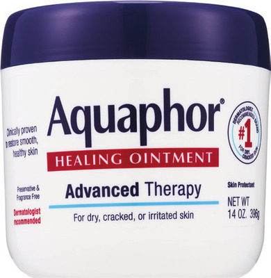 Aquaphor/Eucerin hand & body lotion, cream, hydrogel, facial, lip, baby, first aid, Eucerin sun care or After Sun