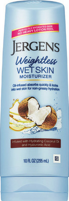 Jergens Wet Skin 10 oz, lotion 14 oz or moisturizer 16.8-32 oz.